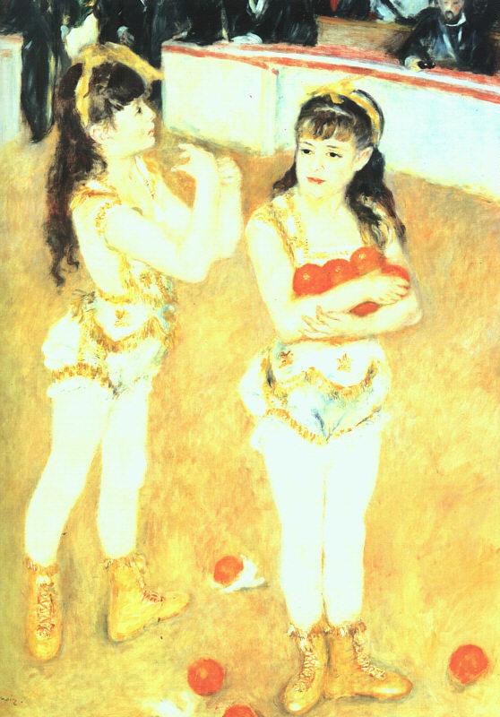 Pierre Renoir Jugglers at the Cirque Fernando Spain oil painting art